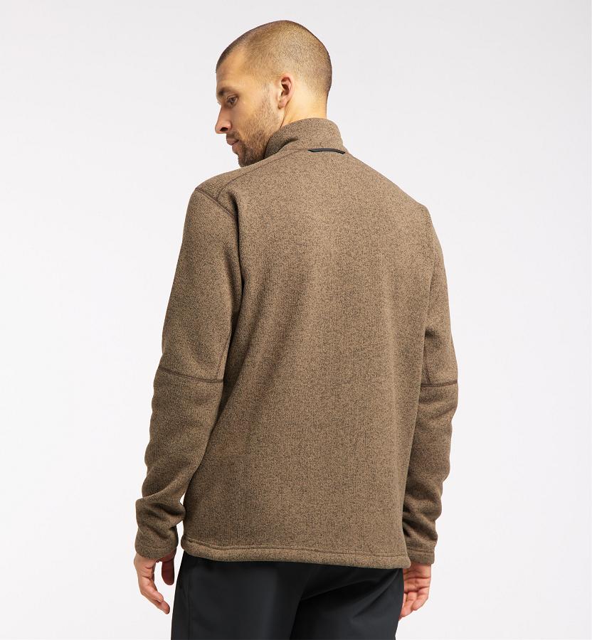 Haglöfs Mens Swook Fleece Brown New Zealand 80913KDJQ